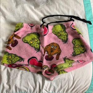grinch pj shorts